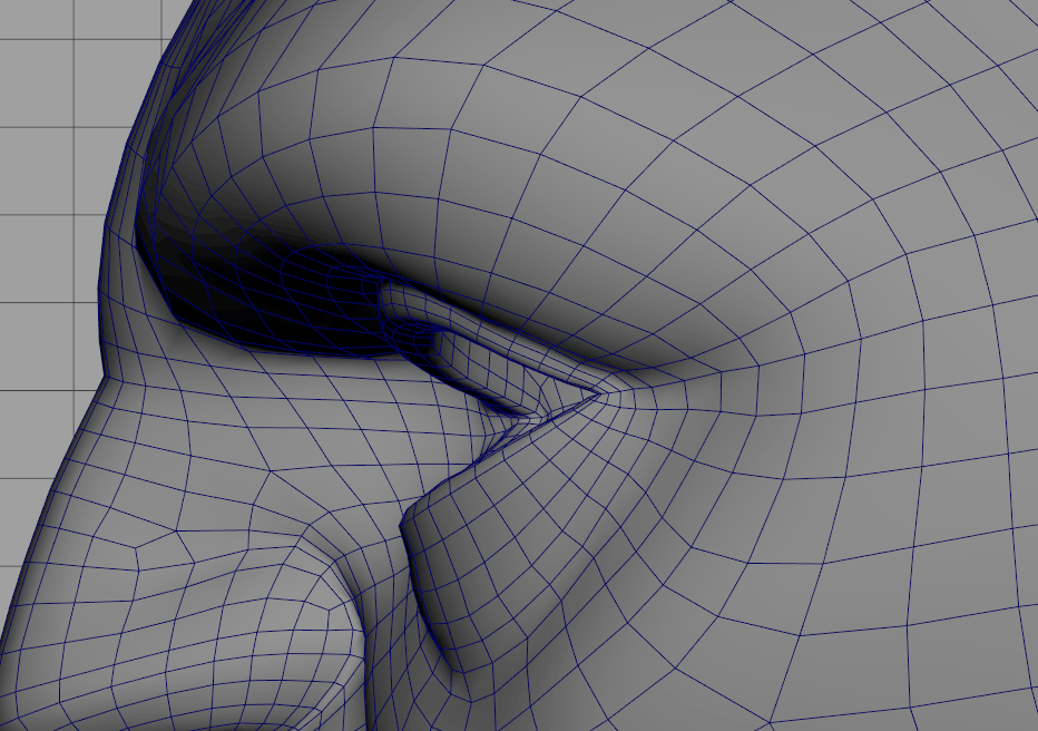 non linear blendshape example 03 gif